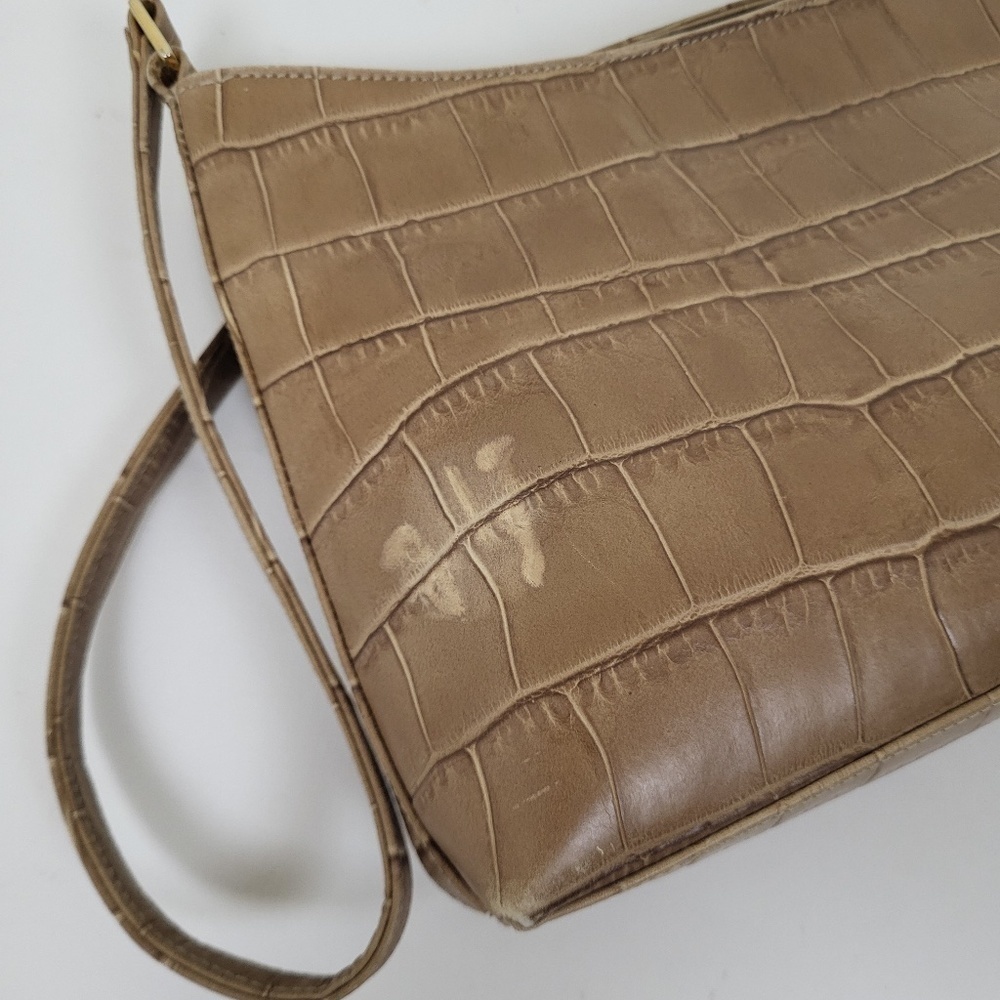 Browns Couture Faux Leather handbag baguette shoulder bag purse small - Picture 6 of 8
